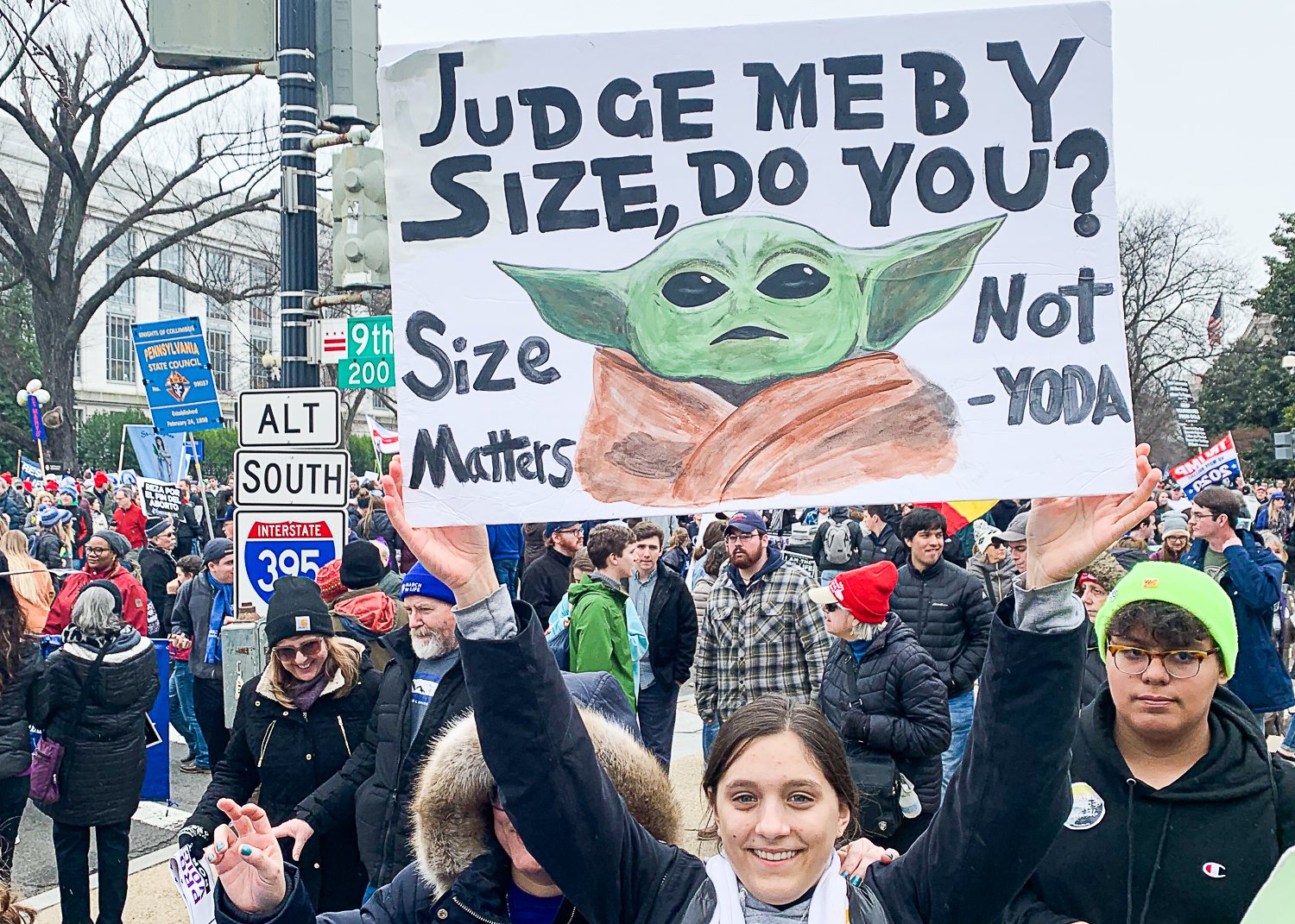 march for life baby yoda